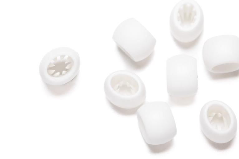 Chiusure monouso bianche in plastica per braccialetti da eventi - Cod. art. 2810